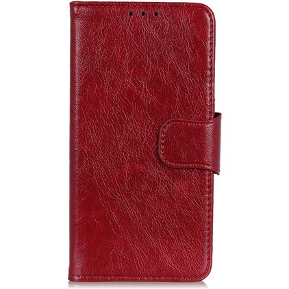Mobigear Classy HTC Desire 21 Pro Wallet case - Red
