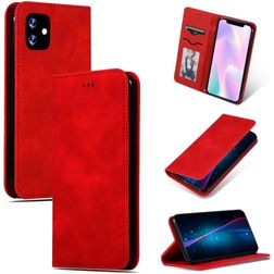 Mobigear Retro Slim iPhone 11 Wallet case - Red