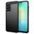 Mobigear Brushed Slim Samsung Galaxy A26 Fleksibel TPU Bagsidecover - Sort