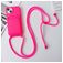 Mobigear Lanyard Card iPhone 15 Silicona Funda con cuerda y tarjetero - Rosa