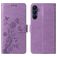 Mobigear Flowers Samsung Galaxy A16 Cover a libro portafoglio - Viola