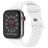 Mobigear Sport Dual Silicone Apple Watch Strap Push closure - 42/41/40/38 mm - White