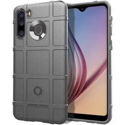 Mobigear Rugged Shield Samsung Galaxy A21 Flexible TPU Back cover Shockproof - Grey