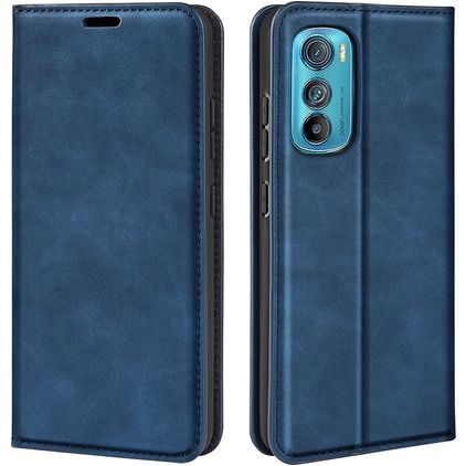 Mobigear Retro Slim Motorola Edge 30 Etui z klapką typu portfel - Ciemnoniebieski