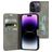 Mobiparts Classic Wallet iPhone 14 Pro Pungetui med Seddelrum - Granite Grey