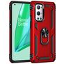 Mobigear Armor Ring OnePlus 9 Pro Kova Suojakuori Iskunkestävä + Sormuspidike - Punainen