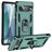 Mobigear Armor Ring Google Pixel 7 Plástico rígido Capa traseira Antichoque com anel - Verde