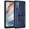 Mobigear Armor Ring Motorola Moto G60 Hard Case Back cover Shockproof with Ring Holder - Blue