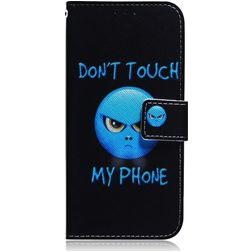 Mobigear Design Samsung Galaxy A90 Wallet case - Do Not Touch