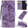 Mobigear Butterfly Sony Xperia L4 Pungetui med Seddelrum - Lilla