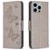 Mobigear Butterfly iPhone 15 Pro Max Etui z klapką typu portfel - Szary