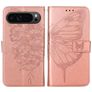 Mobigear Butterfly Google Pixel 9 Pro Funda tipo libro Cartera - Oro rosa