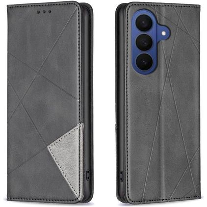 Mobigear Rhombus Slim Samsung Galaxy A27 Lompakkokotelo - Musta