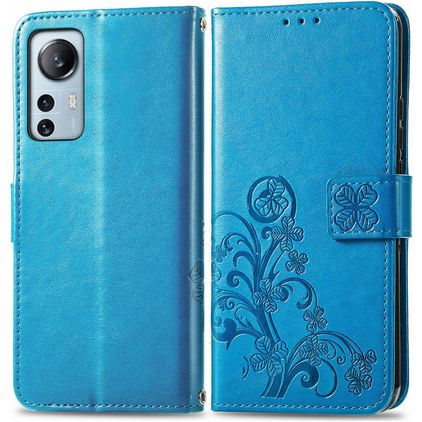 Mobigear Clover Xiaomi 12 Lite Funda tipo libro Cartera - Azul