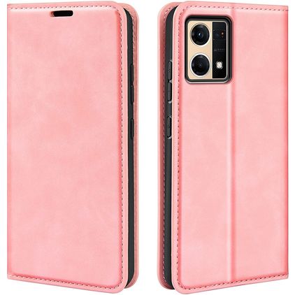 Mobigear Retro Slim OPPO Reno 7 4G Capa livro Carteira - Rosa