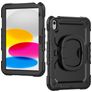 Mobilize Rotating Defender iPad 10 (2022) Case Plastic / Silicone Back cover + Shoulder Strap + Stand - Black