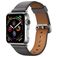 Mobigear Roma Kožený řemínek Apple Watch Řemínek Přezka - 49/46/45/44 mm - Šedá