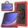 Mobigear RingGuard Samsung Galaxy Tab S10 Ultra Plastica rigida / Silicone Back cover + Portapenna + Tracolla + Supporto - Rosso