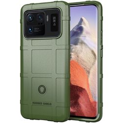 Mobigear Rugged Shield Xiaomi Mi 11 Ultra Flexibel TPU Skal Stötsäkert - Grön