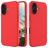 Mobigear Rubber Touch iPhone 16 Silikon Zadní kryt - Červená