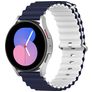 Mobigear Ocean Silikon Smartwatch Řemínek Přezka - 22 mm - Bílá / Tmavě modrá