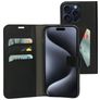 Mobiparts Classic Wallet iPhone 15 Pro Max Etui z klapką typu portfel - Czarny