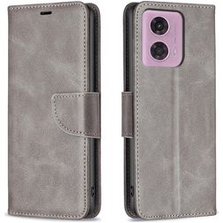 Mobigear Excellent Motorola Moto G24 Wallet case - Grey