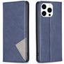 Mobigear Rhombus Slim iPhone 16 Pro Max Funda tipo libro - Azul