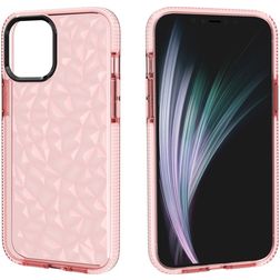 Mobigear Diamond iPhone 12 Pro Max Hårdt Bagsidecover - Lyserød