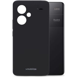 Mobilize Rubber Gelly Xiaomi Redmi Note 13 Pro Plus TPU flexible Carcasa - Negro