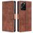 Mobigear Croco POCO X5 Pro Funda tipo libro Cartera - Coñac