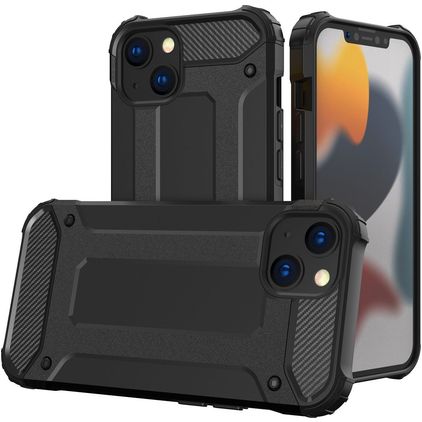 Mobigear Outdoor iPhone 14 Hårdt Bagsidecover Stødsikkert - Sort