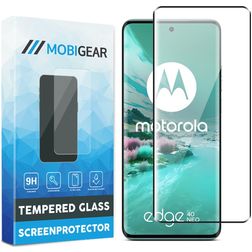 Mobigear Premium Motorola Edge 40 Neo Tempered Glass Screen Protector - Case Friendly - Black