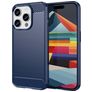 Mobigear Brushed Slim iPhone 15 Pro TPU flexível Capa traseira - Azul