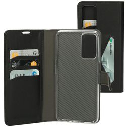 Mobiparts Classic Wallet OPPO A16 Plånboksfodral med sedelfack - Svart