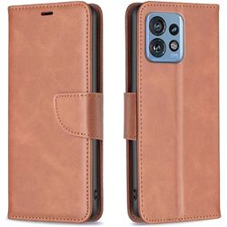 Mobigear Excellent Motorola Edge 40 Pro Etui z klapką typu portfel - Brązowy