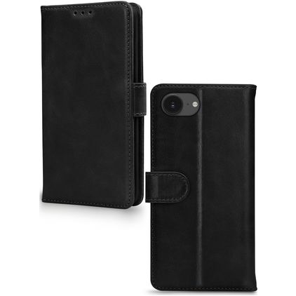Mobilize Wallet iPhone 17e Ægte læder Pungetui med Seddelrum - Sort