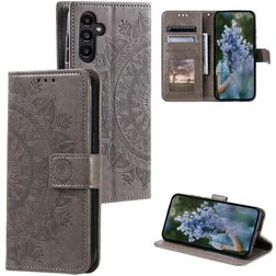 Mobigear Mandala Samsung Galaxy S25 FE Wallet case - Grey
