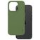 CARE by PanzerGlass Fashionable iPhone 16 Pro Silicone MagSafe Back cover - Verde