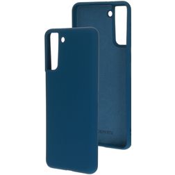 Mobiparts Samsung Galaxy S21 Plus Silicona Carcasa - Blueberry Blue