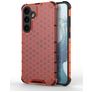 Mobigear Honeycomb Samsung Galaxy S24 Plus Plástico rígido Capa traseira Antichoque - Vermelho