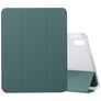 Mobigear Tri-Fold Gel iPad 11 (2025) TPU / Kunstlæder Pungetui + Stylus-holder - Grøn