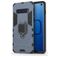 Mobigear Armor Ring Samsung Galaxy S10 Fodral Hårdplast Skal Stötsäkert med ringhållare - Marinblå