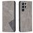 Mobigear Rhombus Slim Samsung Galaxy S24 Ultra Knížkové pouzdro - Šedá