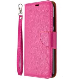 Mobigear Excellent Huawei P40 Lite E Lompakkokotelo + Setelitasku - Magenta