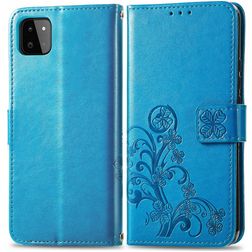 Mobigear Clover Samsung Galaxy A22 4G Plånboksfodral med sedelfack - Blå