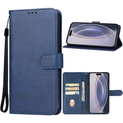 Mobigear Wallet iPhone 16 Pro Pungetui med Seddelrum - Blå