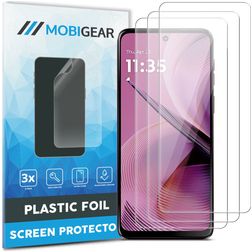Mobigear Motorola Moto G55 Skärmskydd Skyddsfilm - Skalvänligt (3-pack)