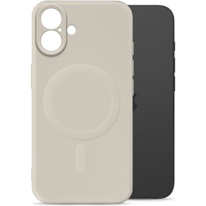 My Style Protective Flex iPhone 16 Plus MagSafe Elastyczne TPU Etui plecki - Antique White