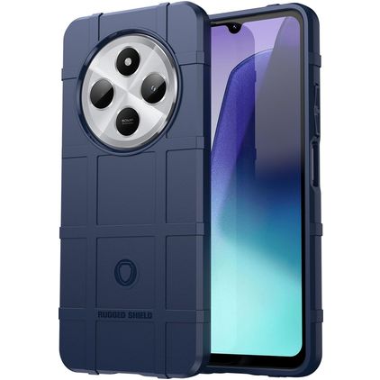 Mobigear Rugged Shield Xiaomi Redmi 14C Flexibilní TPU Zadní kryt odolný proti nárazům - Modrá